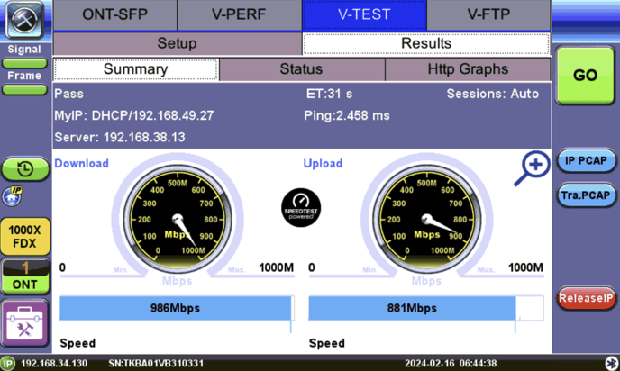 FX120 GPON ONU Emulation 2