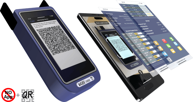 VeEX FX92 OCC test result transfer via QR code