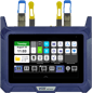 VeEX MTX642 front view, with main System & Settings menu on the screen.