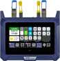 VeEX MTX642 front view, with main System & Settings menu on the screen.