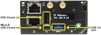 SCM-210 USB ports