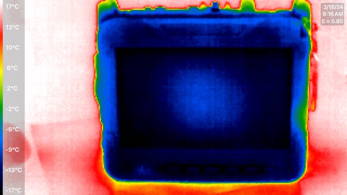 Infrared image of the MTTplus tested at its -10C operational limit