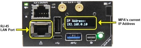SCM-210 IP Address