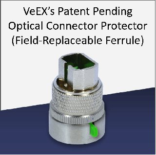 VeEX's Optical Connector Protector replaceable ferrule procedure (animated sequence)