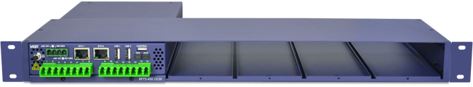 RFTS-400 Main 1RU modular chassis, with MCU without modules