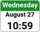 The Date and Time widget provides current time and date information. If tapped, users have access to the related settings.