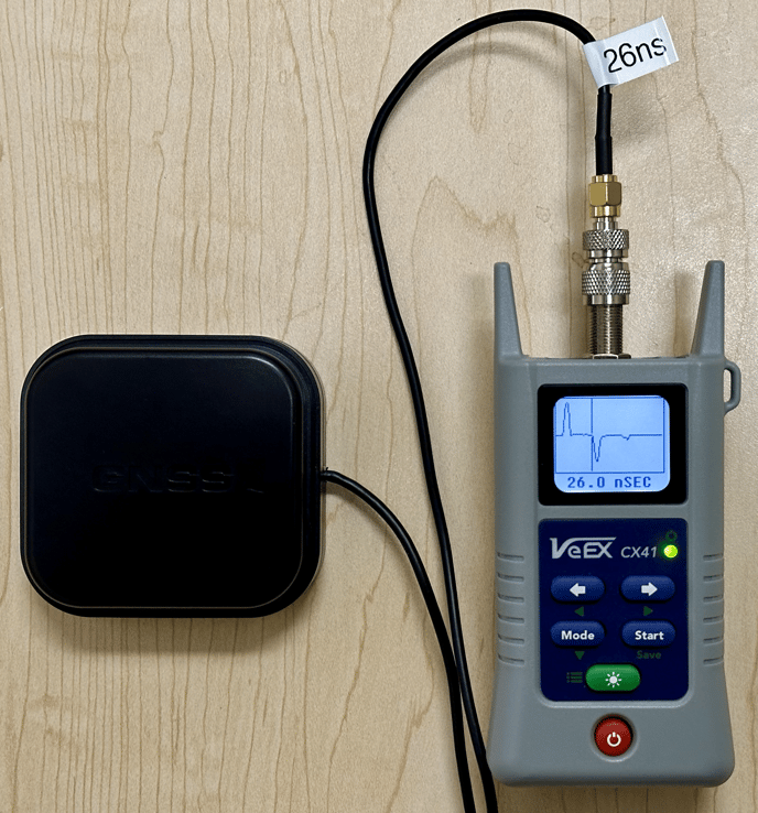 GNSS Antenna Cable Delay measured with a CX41 TDR