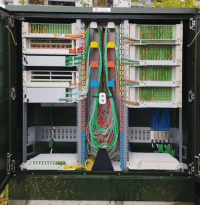 Customer cabinet organized and documented with the help of FX120's Super PM feature
