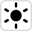 Screen backlight brightness control icon