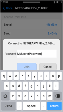 VeEX PX90 Wi-Fi password edit