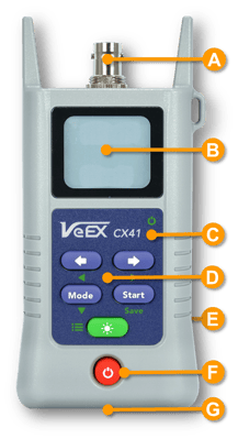 Identifying VeEX CX41 TDR elements
