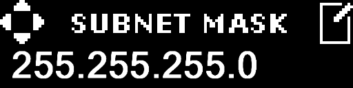 SubnetMask (255.255.255.0) inv